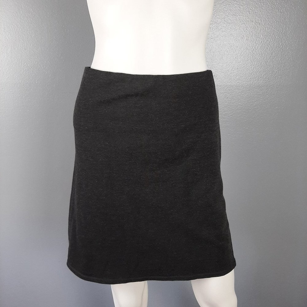MAX STUDIO Womens Pencil Skirt Size XS Charcoal Gray Stretch Knit Straight